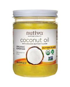 Buttery Coconut Oil 6 X  Glass Jar 