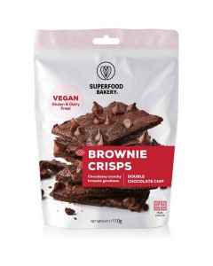 Vegan Gluten Free Brownie Crisps Double Chocolate Chip   