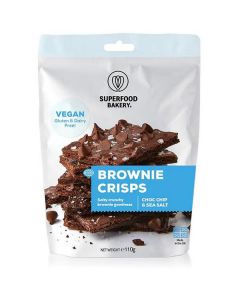 Vegan Gluten Free Brownie Crisps Chocolate Chip& Sea Salt   