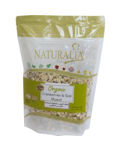 Organic Cranberries & Goji Muesli - Gluten Free 12 X  Pouch 