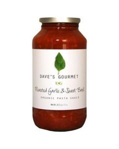 Organic Roasted Garlic & Sweet Basil 6 X  Glass Jar 