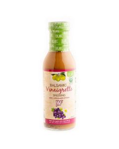 Organic Balsamic Vinaigrette Dressing 12 X  Glass Bottle 