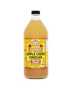 Organic Apple Cider Vinegar (Raw-Unfiltered) 12 X  Glass Bottle 