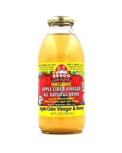 Organic Apple Cider Vinegar (Honey) 12 X  Glass Bottle 