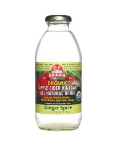 Organic Apple Cider Vinegar (Ginger Spice) 12 X  Glass Bottle 