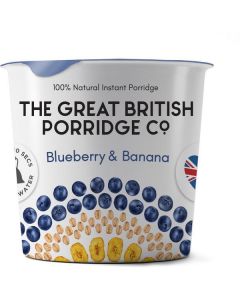 Blueberry & Banana Porridge Gluten Free 8 X  Plastic Cup 