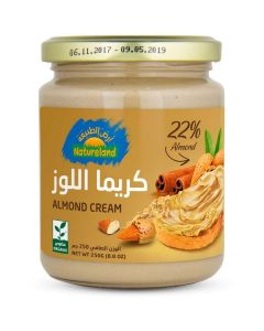 Organic Almond Cream 6 X  Glass Jar 