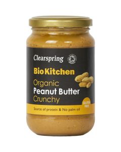 Organic Peanut Butter Crunchy 6 X  Glass Jar 