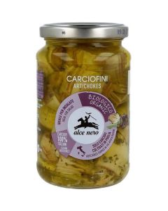 Organic Artichokes in Sunflower and Olive Oil 12 X  Glass Jar 