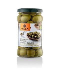 Organic Pitted Green Olives 8 X  Glass Jar 