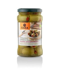 Organic Green Olives Stuffed with Real Pimento 8 X  Glass Jar 