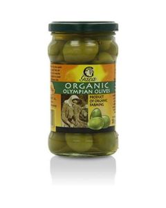 Organic Olympian Whole Green Olives 8 X  Glass Jar 