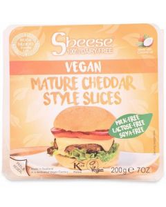 Sheese 100% Dairy Free Mature Cheddar Style Slice   