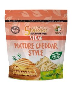 Sheese 100% Dairy Free Mature Cheddar Style Shredded 6 X  Pouch 