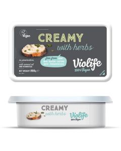 Dairy Free Creamy Cheese Spread with Herbs 8 X  Plastic Cup 