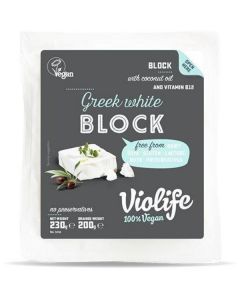 Greek White Cheese Block 100% Vegan 12 X  Pouch 