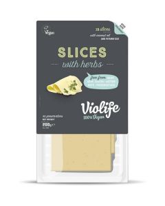 Dairy Free Cheese Slices with Herbs Flavor 12 X  Pouch 