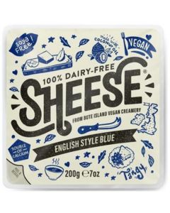 Sheese 100% Dairy Free English Style Blue Vegan Cheese 6 X  Pouch 