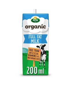 Organic Full Fat Long Life Milk 12 X  Tetrapack 