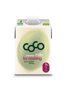 Green Coco Organic Coconut Milk for Cooking 12 X  Tetrapack 