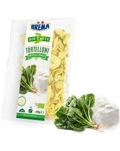 Bio Taste Tortelloni Ricotta with Spinach Fresh Organic Pasta 8 X  Pouch 