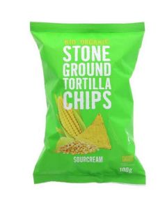 Organic Stone Ground Tortilla Chips Sourcream   