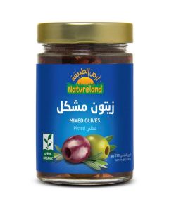 Organic Mixed Olives Pitted 6 X  Glass Jar 