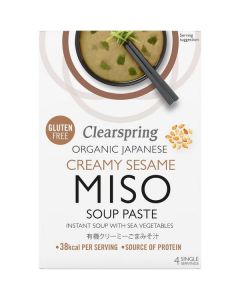 Organic Miso Soup Paste Creamy Sesame with Sea Vegetables 8 X  Carton 