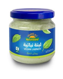 Organic Vegan Labneh - Basil 6 X  Glass Jar 