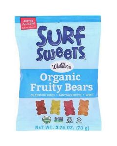 Organic Fruity Bears Candy 12 X  Pouch 