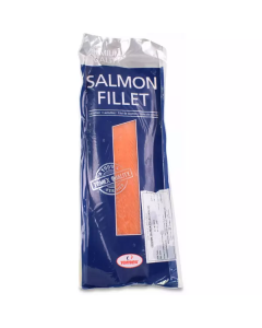 Frozen Salmon Fillet Skin on1-2 kg per Piece   