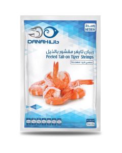 Frozen Peeled Tail On Tiger Shrimps - Medium   