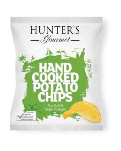 Sea Salt and Cider Vinegar Potato Chips - Hand Cooked 24 X  Pouch 