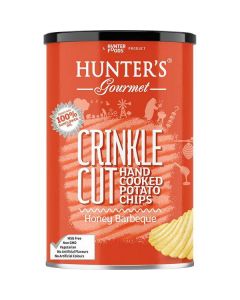 Hand Cooked Potato Chips Crinkle Cut - Honey Barbecue 12 X  Plastic Jar 