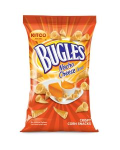 Crispy Corn Snacks With Nacho Cheese Flavor - Bugles 12 X  Pouch 