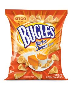 Crispy Corn Snacks With Nacho Cheese Flavor - Bugles 80 X  Pouch 