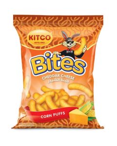 Cheddar Cheese Corn Puffs - Bites 80 X  Pouch 