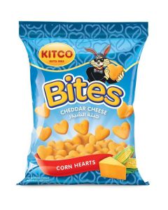 Cheddar Cheese Corn Hearts - Bites 80 X  Pouch 