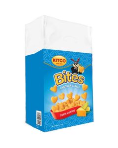 Cheddar Cheese Corn Hearts - Bites 80 X  Pouch 