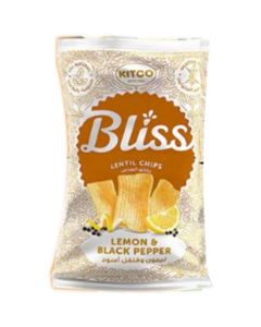 Bliss Lentil Chips with Lemon & Black Pepper 24 X  Pouch 