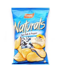 Natural Sea Salt & Peppers Potato chips 12 X  Pouch 