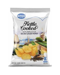 Kettle Cooked Chips Sea Salt and Black Pepper 24 X  Pouch 