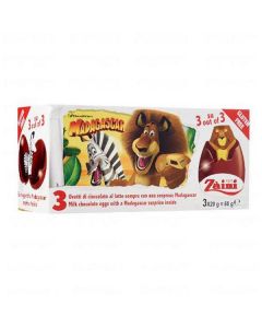 Madagascar Milk Chocolate Eggs + Toy 72 X  Piece 