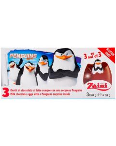 Penguins Milk Chocolate Eggs + Toy 24 X  Piece 