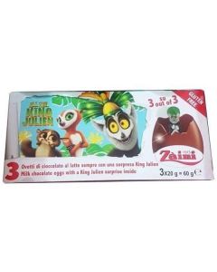 All Hail King Julien Milk Chocolate Eggs + Toy 72 X  Piece 