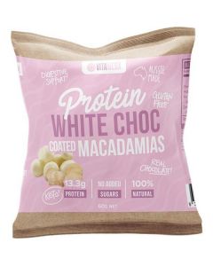 Protein White Chocolate Coated Treats - Macadamias 10 X  Pouch 