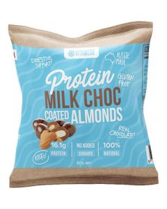 Protein Milk Chocolate Coated Treats - Almonds 10 X  Pouch 