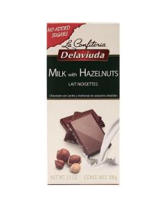 Milk Chocolate With Hazelnuts Sugar Free 14 X  Piece 