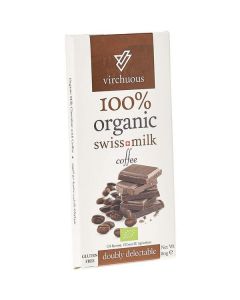 Organic Doubly Delectable Swiss Chocolate with Coffee pieces 15 X  Piece 