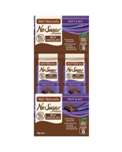 No Sugar Added Fruit & Nut Milk Chocolate 16 X  Piece 